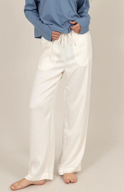 Relaxed Drawstrings Pants - Milk main image 1